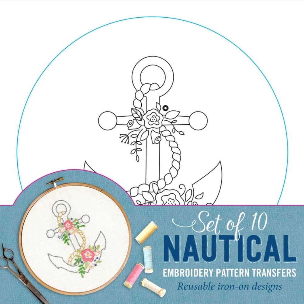 Lot of 7 Sets of Embroidery Pattern Transfers Reusable Iron-On Designs - Picture 6 of 8